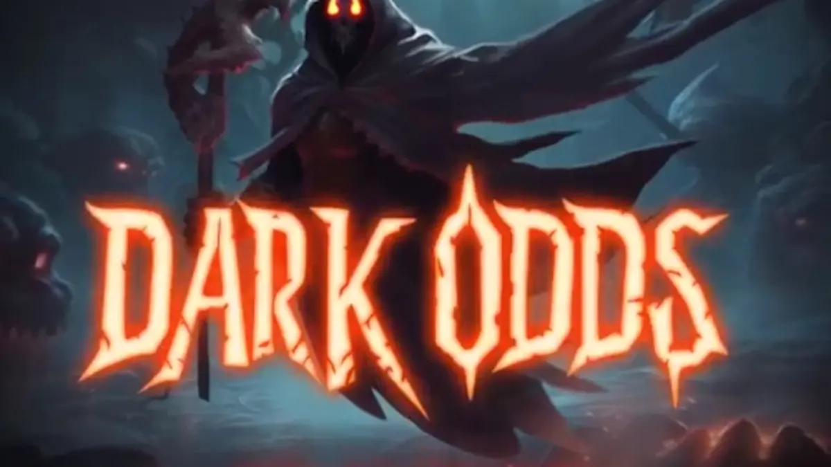 Tampilan visual slot Dark Odds dengan tema horor yang mencekam